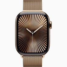 Apple Watch Series 10 GPS + Cellular 46 mm Altın Titanyum Kasa Milano Loop Akıllı Saat