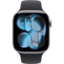 Apple Watch Series 11 GPS+Cellular 42 mm Alüminyum Kasa Uzay Grisi Spor Kordon Akıllı Saat