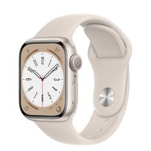 Apple Watch Series 8 41 mm Yıldız Işığı Alüminyum Kasa Akıllı Saat Teşhir- Outlet