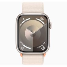 Apple Watch Series 9 41 mm Yıldız Işığı Alüminyum Kasa Spor Loop Akıllı Saat