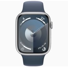 Apple Watch Series 9 45 mm Gps + Cellular Gümüş Alüminyum Kasa Spor Kordon Akıllı Saat