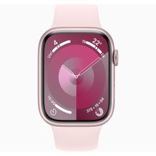 Apple Watch Series 9 45 mm Gps + Cellular Pembe Alüminyum Kasa Spor Kordon Akıllı Saat