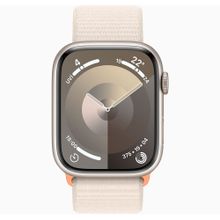 Apple Watch Series 9 45 mm Gps + Cellular Yıldız Işığı Alüminyum Kasa Spor Loop Akıllı Saat