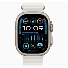 Apple Watch Ultra 2 49 mm Gps + Cellular Ocean Kordon Beyaz Titanyum Kasa Akıllı Saat