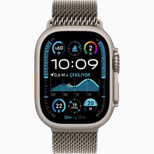 Apple Watch Ultra 2 GPS + Cellular 49 mm Natürel Titanyum Kasa Milano Loop Akıllı Saat