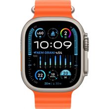 Apple Watch Ultra 2 Gps + Cellular 49 mm Titanyum Kasa Ocean Kordon Turuncu Akıllı Saat Teşhir- Outlet