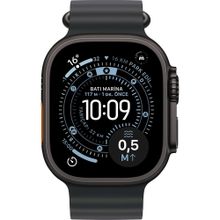 Apple Watch Ultra 3 GPS + Cellular 49 mm Siyah Titanyum Kasa Siyah Ocean Kordon Akıllı Saat