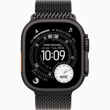 Apple Watch Ultra 3 GPS + Cellular 49 mm Siyah Titanyum Kasa Siyah Titanyum Milano Loop Kordon Akıllı Saat