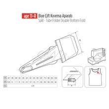 Apr Apere Apr 11-R 55 mmx17 mm Biye Çift Kıvırma Aparatı