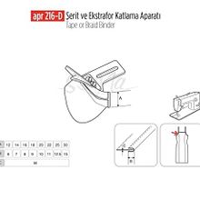 Apr Apere Apr 216-D 25 mmx12 mm Şerit ve Ekstrafor Katlama Aparatı