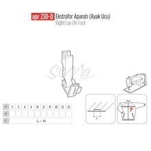 Apr Apere Apr 230-D 5 mm (Ayak Ucu) Ekstrafor Aparatı