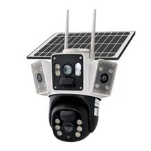 Apronx APX-WSP143 6 MP 3.6 mm 4G 20 LED Wi-Fi PTZ Solar Çift Kamera