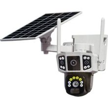 Apronx APX-WSP346 6 MP 3.6 mm 4G 16 LED Wi-Fi PTZ Solar Çift Kamera