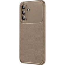 Apsuwa Samsung Galaxy A57 Negro Karbon Desen Silikon Kahverengi Kılıf