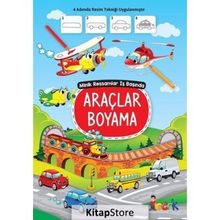 Araçlar Boyama - Minik Ressamlar İş Başında - Kolektif