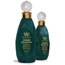 Arap Makyaj Dünyası 500 ml Arap Şampuanı + 250 ml Saç Uzatan Dökülme Karşıtı Arap Yağı