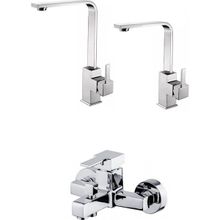 Arçe Siyah Mutfak Evye Banyo Lavabo Batarya Seti