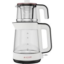 Arçelik 1900 W 2000 ml Çift Cam Beyaz Çay Makinesi