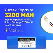 Arçelik Imperium RS-9131 3200 Mah Robot Süpürge Batarya