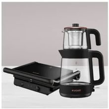 Arçelik TM 6046 CS - CM 6964 S Resital Siyah 2'li Mutfak Seti
