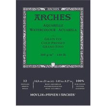 Arches Cold Press Natural White 300 gr A5 12 Sayfa Sulu Boya Defteri