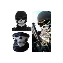 Aref Kuru Kafa Motorcu Bandana Standart Beyaz Siyah Motorsiklet Bisiklet Boyun Maskesi