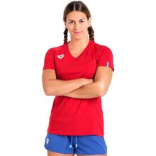 Arena 004892400 Team Panel Kırmızı Günlük Stil Kadın T-shirt