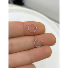 Ares Collection 16L Cerrahi Çelik Burun Dudak Kulak Tragus Kıkırdak Uyumlu İnce Halka Hızma
