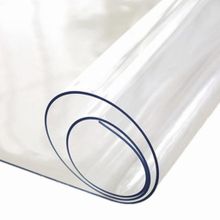 Arge Zemin 1,7 mm Kalınlık 70 x 50 cm Şeffaf Pvc Kalın Kaymaz Masa Örtüsü Koruyucu