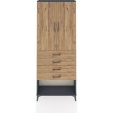 Arges Dolap 88X30X221 Antrasit-Çam