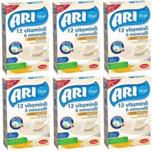 Arı 4+ Ay 6x200 gr 12 Vitaminli 6 Mineralli Keçi Sütlü Pirinç Unu Bebek Maması