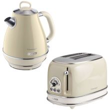 Ariete Vintage Bej 1.7 lt Kettle ve İki Hazneli Ekmek Kızartma Makinesi