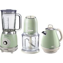 Ariete Vintage Yeşil Cam Blender-Rondo ve 1.7 lt Kettle Seti
