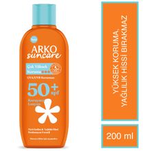 Arko Suncare SPF50+ Hassas Ciltler İçin Çok Yüksek Korumalı 200 ml Vücut Güneş Losyonu