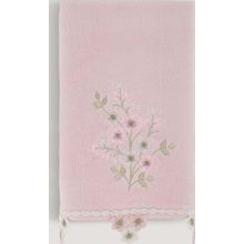 Arliva Home Asu Pudra 50x85 Kadife Nakışlı Çeyiz Havlusu