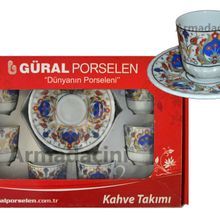 Armada AR 681 Çini Karanfil Altın Yaldızlı Fincan Takımı