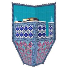 Armada Çini 120x160 Turkuaz Köşeli Cami Kürsüsü