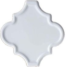 Armada Çini 12x12 Ottoman Rölyefli Arabesk Beyaz Çini Karo Seramik