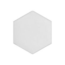 Armada Çini 15x17 cm Düz Beyaz Altıgen Desen Çini Seramik Karo