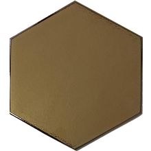Armada Çini 15x17 cm Düz Bronz Altıgen Seramik
