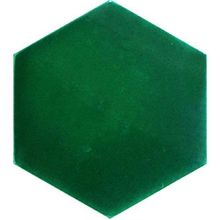 Armada Çini 15x17 cm Düz Yeşil Altıgen Çini Seramik Karo