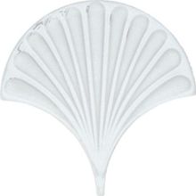 Armada Çini 17x17 cm Beyaz İstiridye Balık Pulu Desen Çini