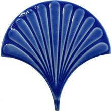 Armada Çini 17x17 cm Kobalt İstiridye Balık Pulu Desenli Çini
