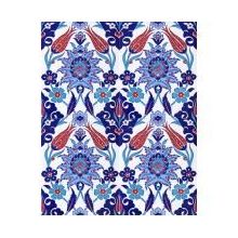 Armada Çini 20X25 cm AC 1004 Kütahya Cami Çinisi Osmanlı Desenli Seramik Çini Karo
