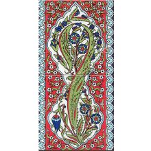 Armada Çini 20X40 cm ED 160 Karanfil Hançer Eldekoru Çini Pano