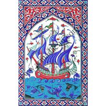 Armada Çini 40x60 Cm Ed 501 Osmanlı Kalyon Eldekoru Çini Pano