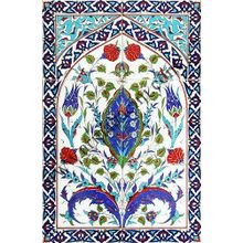 Armada Çini 40X60 cm ED 508 Mavi Göbekli Eldekoru Çini Pano
