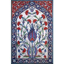 Armada Çini 40X60 cm ED 512 Mavi Hançerli Eldekoru Çini Pano