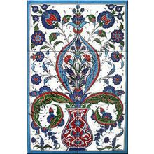 Armada Çini 40X60 Cm Ed 518 Saksılı Hançerli Eldekoru Çini Pano