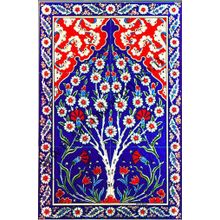 Armada Çini 40X60 Cm Ed 602 Kobalt Hayat Ağacı Çini Pano